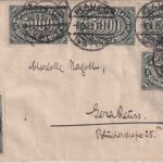 DR-Infla - 15x5.000 M. Queroval Brief Plauen - Gera 6.9.23