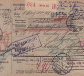 DR-Infla - Berlin NO 55 22.5.20 Wertpaketkarte i.d. SCHWEIZ Geb.bez.+Zensur
