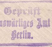 DR-Infla - 2x3 M. Posthorn Brief Bischofsburg 23.10.22 - Auswärtiges Amt