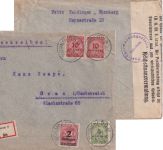 DR-Infla - 2 Mio./200 M. Ziffer u.a. Einschreibebrief (3. Gew.st.) n. ÖSTERREICH