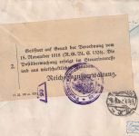 DR-Infla - 200 M. Queroval u.a. Einschreibebrief n. HOLLAND Bremen 6.3.23