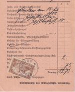 DR-Infla - 3x1 M. Ziffer Dienst-Nachnahmekarte Straubing 1922 Fristverlängerung!