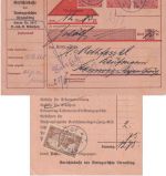 DR-Infla - 3x1 M. Ziffer Dienst-Nachnahmekarte Straubing 1922 Fristverlängerung!