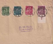 DR-Infla - 80+160 Pfg. Wz. 2 !! u.a. Brief Darmstadt - Heidelberg 31.8.22