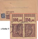DR-Infla - 5 M. Ziffer Waze/Oberrandpaar u.a. Dienstbrief Berchtesgaden 30.11.22