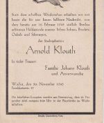 All.Bes. - Wahn (Rheinland) 6.12.45 Gebühr bezahlt Ortskarte/Todesanzeige !!