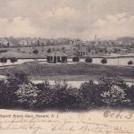 USA - 1 C. Franklin unterfrankierte Ansichtskarte Newark - Bremen 1909