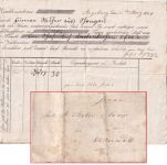 Bayern - Augsburg 1849 Frachtbrief n. Mittenwald