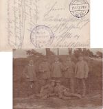 DR - Kgl. Pr. Res. Eisenb.-Bau-Compagnie Feldpostkarte Fp.Stat. Nr. 114 1915
