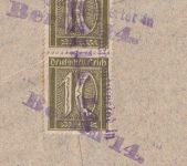 DR - "Nachträglich entwertet in Berlin 14" L2 Brief v. Bad Kissingen 1922