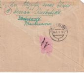 DR - 42 Pfg. AH Einschreibebrief Kochstedt ü. Dessau - Gütersloh 10.1.45