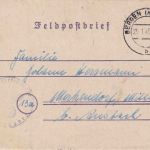 DR - Bergen (Kr. Celle) 25.1.45 Feldpostbrief (Heeres-Lehrschmiede) n Merkendorf