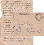 DR - Brandenburg (Havel) 2.3.45 Feldpostbrief (Reservelazarett 103) n. Cottbus