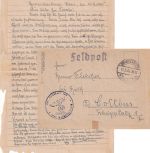 DR - Brandenburg (Havel) 11.3.45 Feldpostbrief (Reservelazarett 103) n. Cottbus