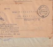 DR - Berlin SW11 7.4.45 Feldpostbrief (Chemnitz-Ebersdorf) n. Cottbus