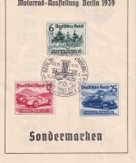 DR - IAA Berlin 1939, Satz a. Sonderkarte + ESST B.-Charlottenburg 17.2.39