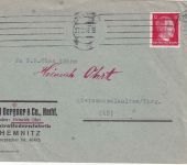 DR - Chemnitz 27.2.45 Firmenbrief n. Kleinschmalkalden