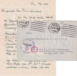 DR - Wien 11.8.44 Feldpostbrief (WKV XVII) n. Karlsbad - mit Inhalt