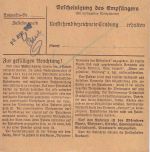 DR - 100 Pfg. Hindenburg u.a. Dringend-Eilpaketkarte/Landbestellung Knittelfeld
