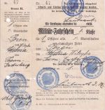 DR - Posen 1917 Militärfahrschein Posen/Insterburg "zur Truppe"