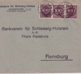 DR-Infla - 3x100 M. Ziffer Firmenbrief Leck - Flensburg 7.7.23