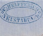 Bayern - 3 Kr. Quadrat blau Brief gMR 236 HKS Neustadt a.H. 6/11 (1856)