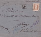 Österreich - 15 Kr. Ausg. 1867 Einschreibebrief Mauterndorf - Graz 1880 + retour
