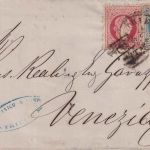 Österreich - 10+5 Kr. Ausg. 1867 Brief n. ITALIEN Triest - Venedig 1869