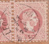 Österreich - 3x5 Kr. Ausg. 1867 Einschreibebrief n. GALIZIEN Wien 1873