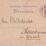 Österreich - 5 Kr. Ausg. 1867 Karte (dt. Vordruck !!) Längenfeld - Cassel 1882