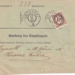 Österreich - 60 H. FJ Paketkarte Neutitschein - Unzmarkt 1905