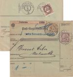 Österreich - 60 H. FJ Paketkarte Neutitschein - Unzmarkt 1905