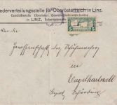 Österreich - 5 H. Drucksachen-Eilmarke Drucksachenbrief Linz 31.5.19