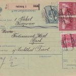 Österreich - 2x60 H. Jubiläum u.a. Paketkarte Salzburg - Bach i/Lechtal 1912
