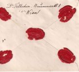 Österreich - Wien Landkrongasse 1874 portofreier Wertbrief n. Steyer