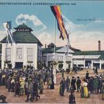 Österreich - Komotau 1913 Deutsch-Böhm. Landesschau SST+Sonderkarte+Vignette