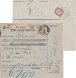 Österreich - Ober-Ferlach 1905 barfrankierte Paketkarte n. Bach i. Lechtal