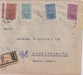 Österreich - 25 K. Kornähre u.a. Einschreibebrief Wien 10.5.22 Zensur