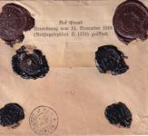 Österreich - 2x1 K. Adler u.a. Einschreibebrief Steyr Marktredwitz 1920 Zensur !