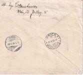 Österreich - 7 1/2 K. Parlament u.a. Eil-Einschreibebrief i.d. SCHWEIZ 1920
