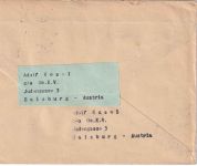 Österreich - 75 Jahre Weltpostverein Satz u.a. Brief n. FRANKREICH Salzburg 1950