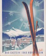Österreich - Bad Gastein Österr. Skimeisterschaften 1948 Sonderkarte m. SST
