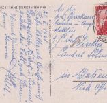 Österreich - Bad Gastein Österr. Skimeisterschaften 1948 Sonderkarte m. SST