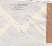 Österreich - 1,70 S. Volksabstimmung Zensurbrief SST Wien Tischtennis-WM 1951