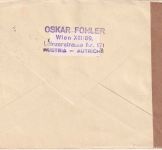 Österreich - 2x40g A. Stifter u.a. Zensurbrief/FDC n. JUGOSLAWIEN Wien 6.9.48