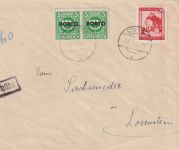 Österreich - 10g Landschaften Brief Steyr - Losenstein 27.1.48 Nachporto