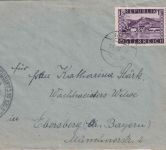 Österreich - 1 S. Landschaften Zensurbrief Mötz - Ebersberg 16.3.48