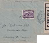 Österreich - 1 S. Landschaften Zensurbrief Mötz - Ebersberg 16.3.48