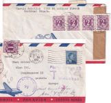 Kanada - Montreal 1951 Luftpostbrief n. Wien 9,60 S. Nachporto !!
