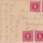 Rumänien/Österreich - Schässburg 1918 unfrankierte Karte n. Freiwaldau Nachporto